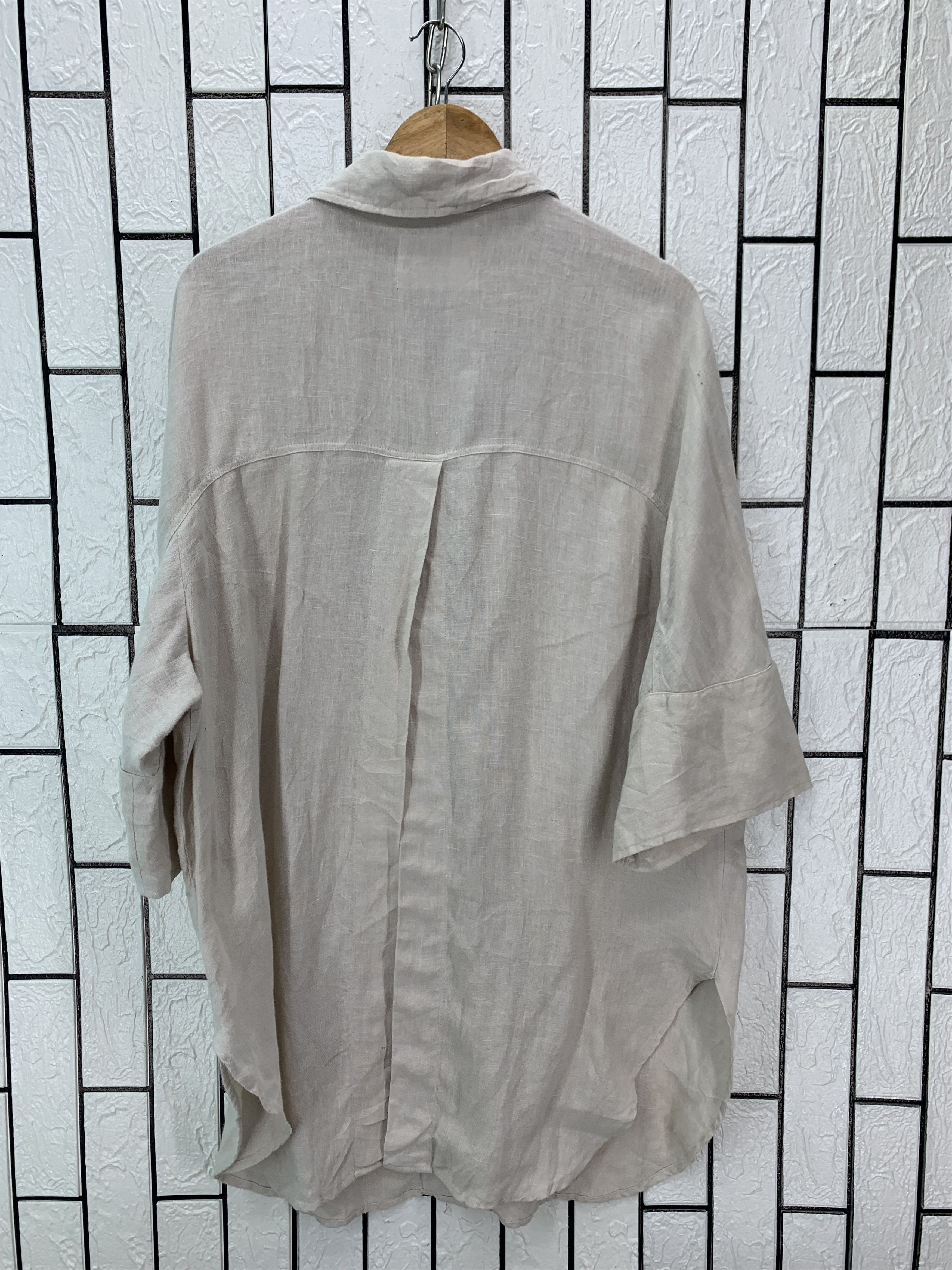 Japanese Brand Hums Long Shirt Button Size US XL / EU 56 / 4 - 8 Thumbnail