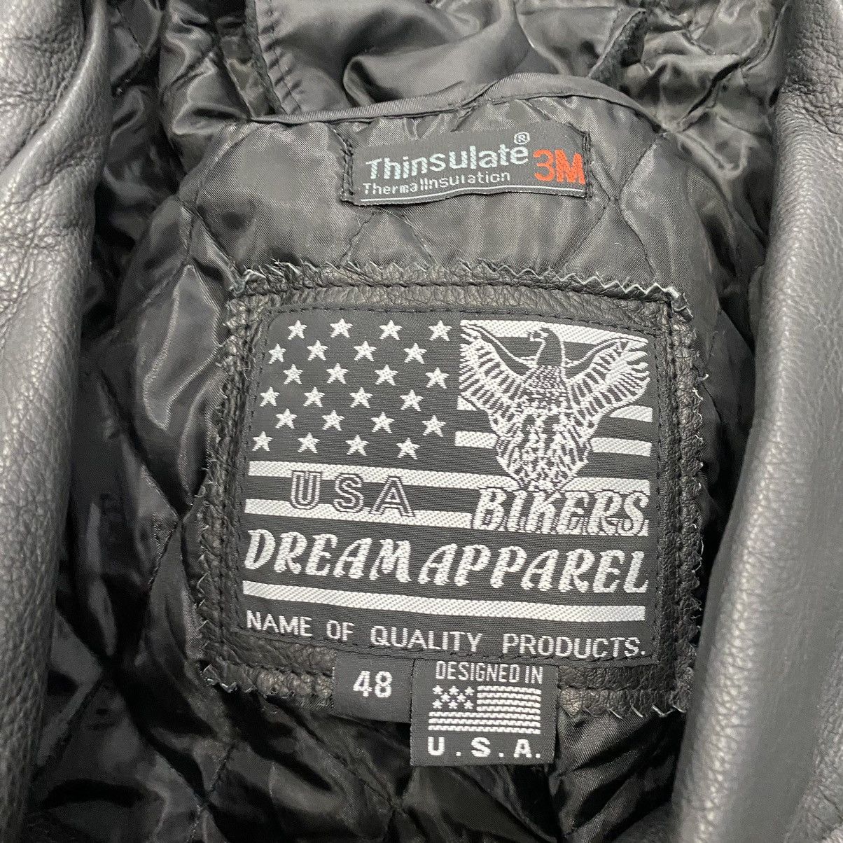 Harley Davidson × Vintage Vtg Bikers Dream Heavy Biker Jacket Cafe Racer Zip Up Size US L / EU 52-54 / 3 - 4 Thumbnail