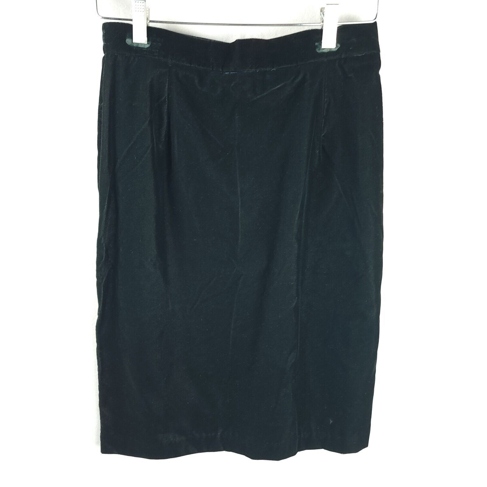 Vintage Norton McNaughton Green Velvet Skirt Size 10 Pencil Size 32" / US 10 / IT 46 - 7 Thumbnail