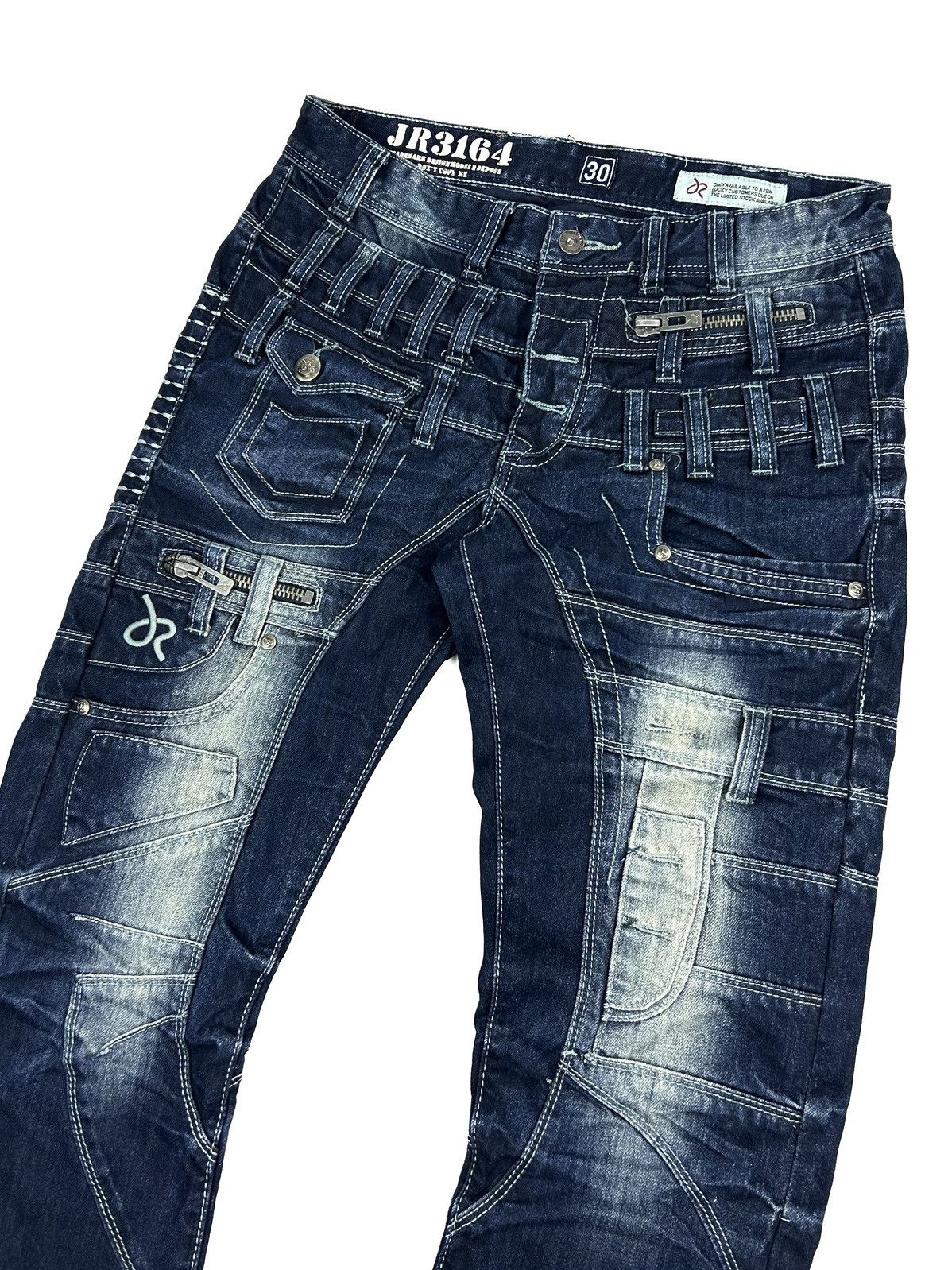 Japanese Brand J RAG Japanese Navy Multi-Pocket Denim Pants Limited Edition Size US 30 / EU 46 - 6 Thumbnail