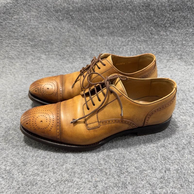 Gucci Gucci Lace-Up Leather Loafers in Light Brown 0079 Size US 8 / EU 41 - 1 Thumbnail