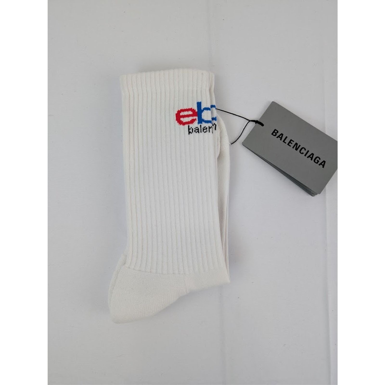 Balenciaga o1rshd1 Size: XL / Cotton Ebay Socks in White/Multicolor Size ONE SIZE - 1 Thumbnail