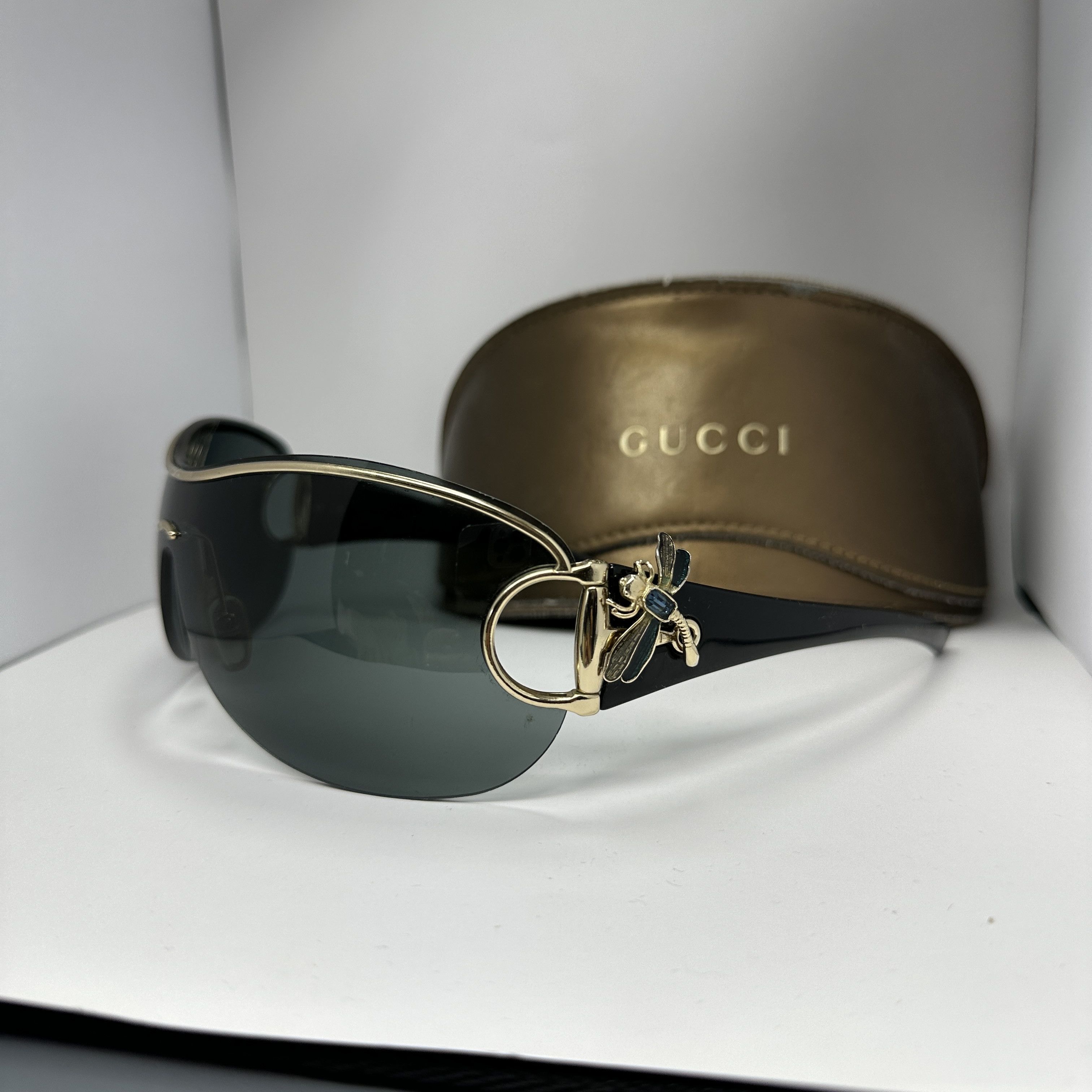 Gucci Vintage Avant Garde Gucci Mask Sunglasses 00s Size ONE SIZE - 2 Thumbnail