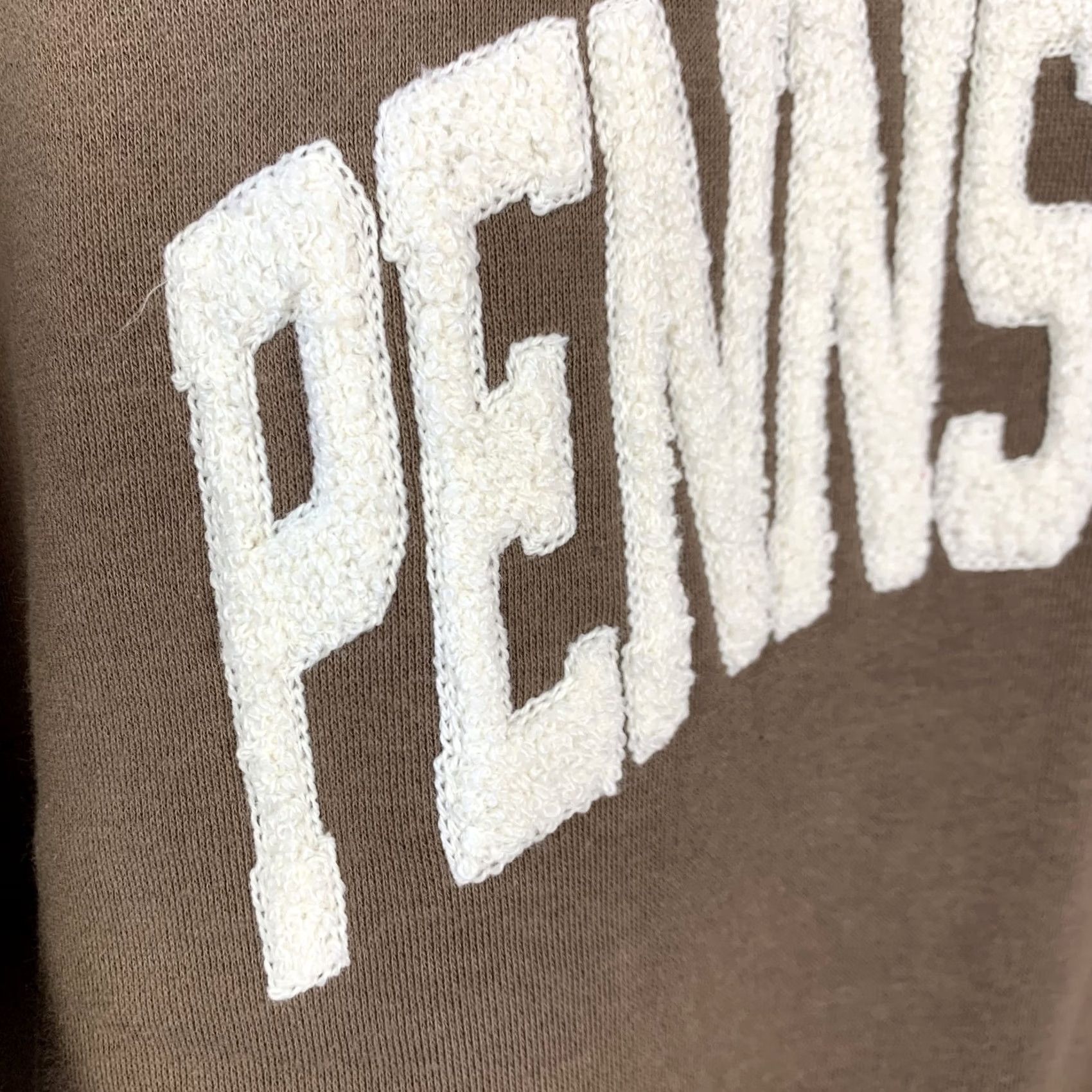 Vintage State of Mine Women's Pennsylvania Graphic Oversized Sweatshirt Brown M Sweatshirt Ladies Brown Penn State Graphic Collegiate 90s? Size M / US 6-8 / IT 42-44 - 3 Thumbnail