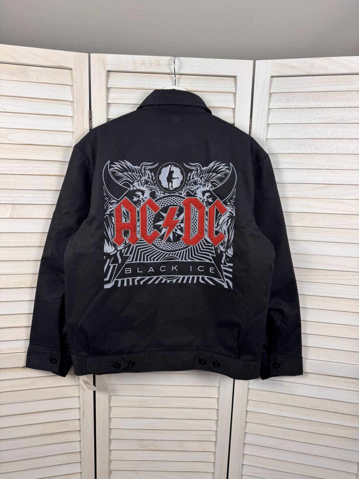 Dickies Men’s Casual Rare Work Jacket Dickies Ac/Dc Custom Big Logo Size US M / EU 48-50 / 2 - 9 Thumbnail