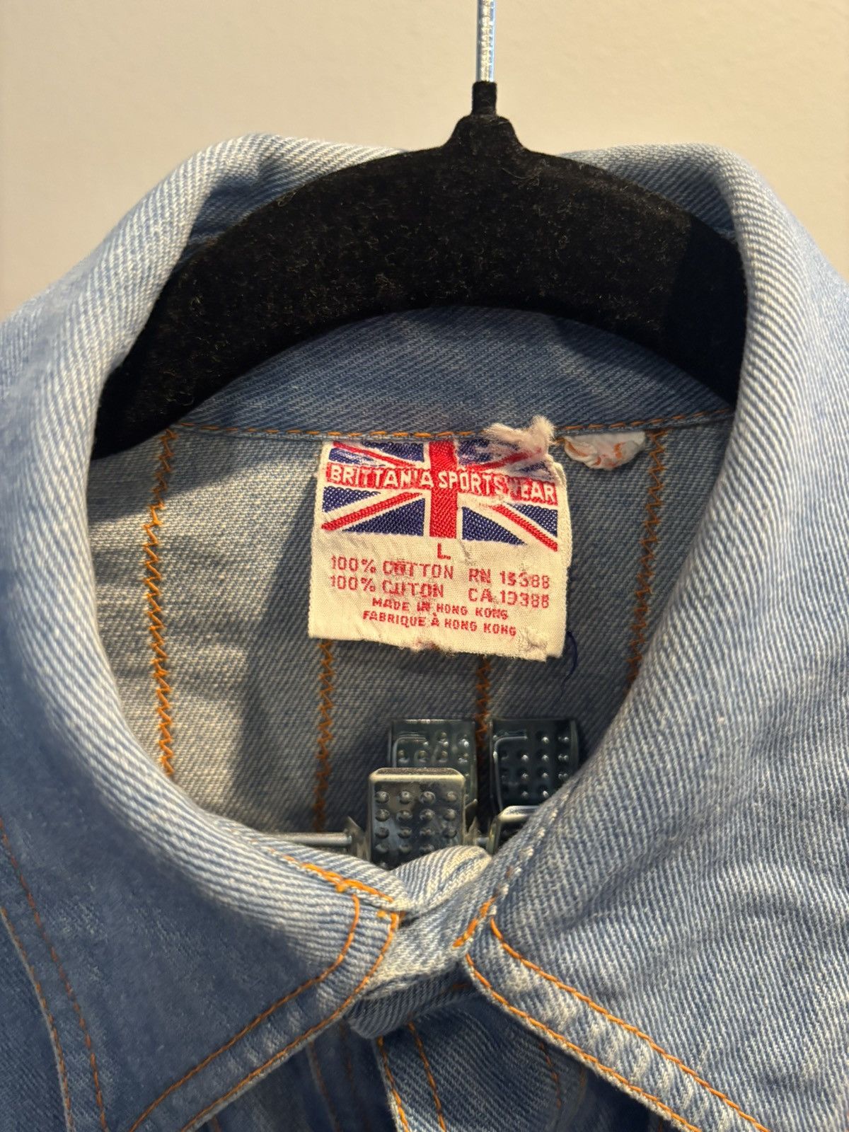 Japanese Brand BRITTANIA SPORTSWEAR Western Denim Jacket (L) 🇬🇧 Size US L / EU 52-54 / 3 - 3 Thumbnail
