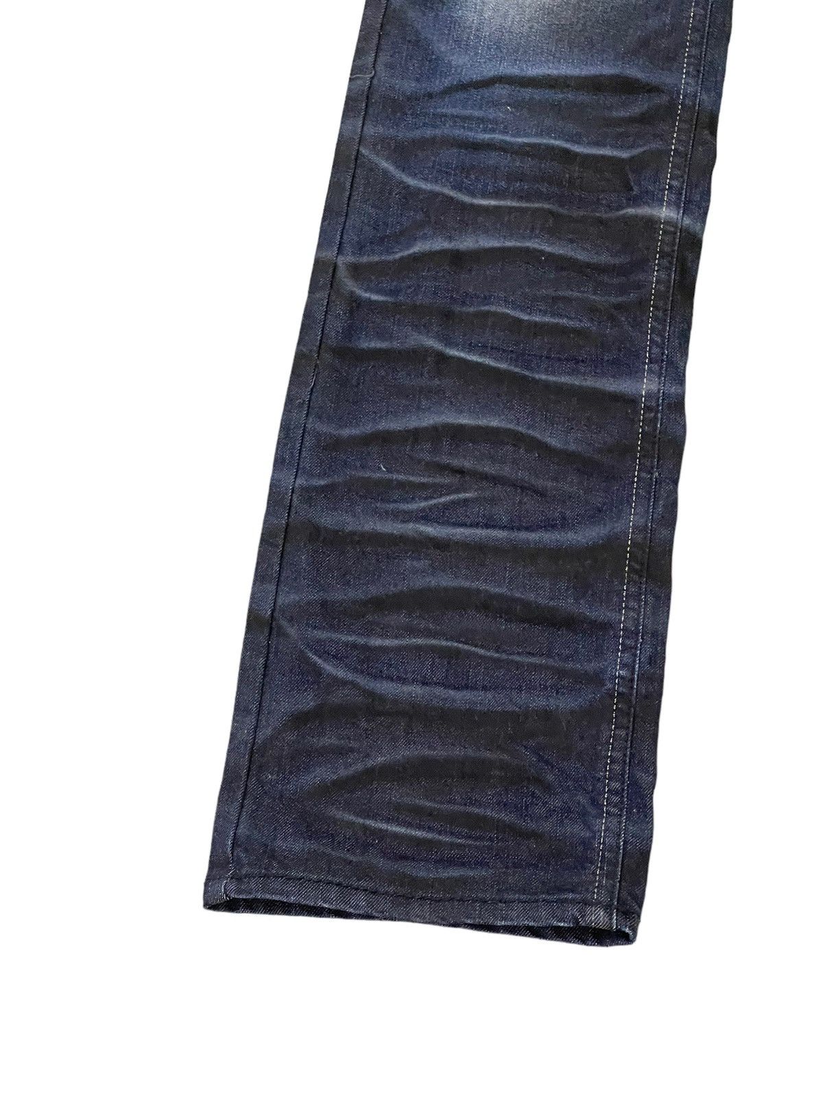 Japanese Brand Slim Jeans Lagust Faded Honeycomb Stretch 8🟦3 Size US 29 - 14 Thumbnail