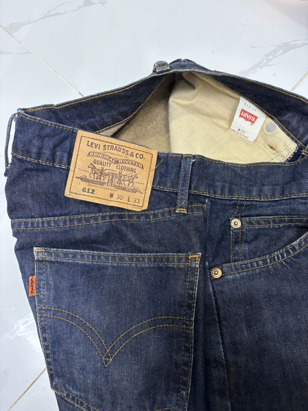 Levi's 🔥VINTAGE LEVIS 612 ORANGE TAB BLUE DENIM JEANS Size US 30 / EU 46 - 8 Thumbnail