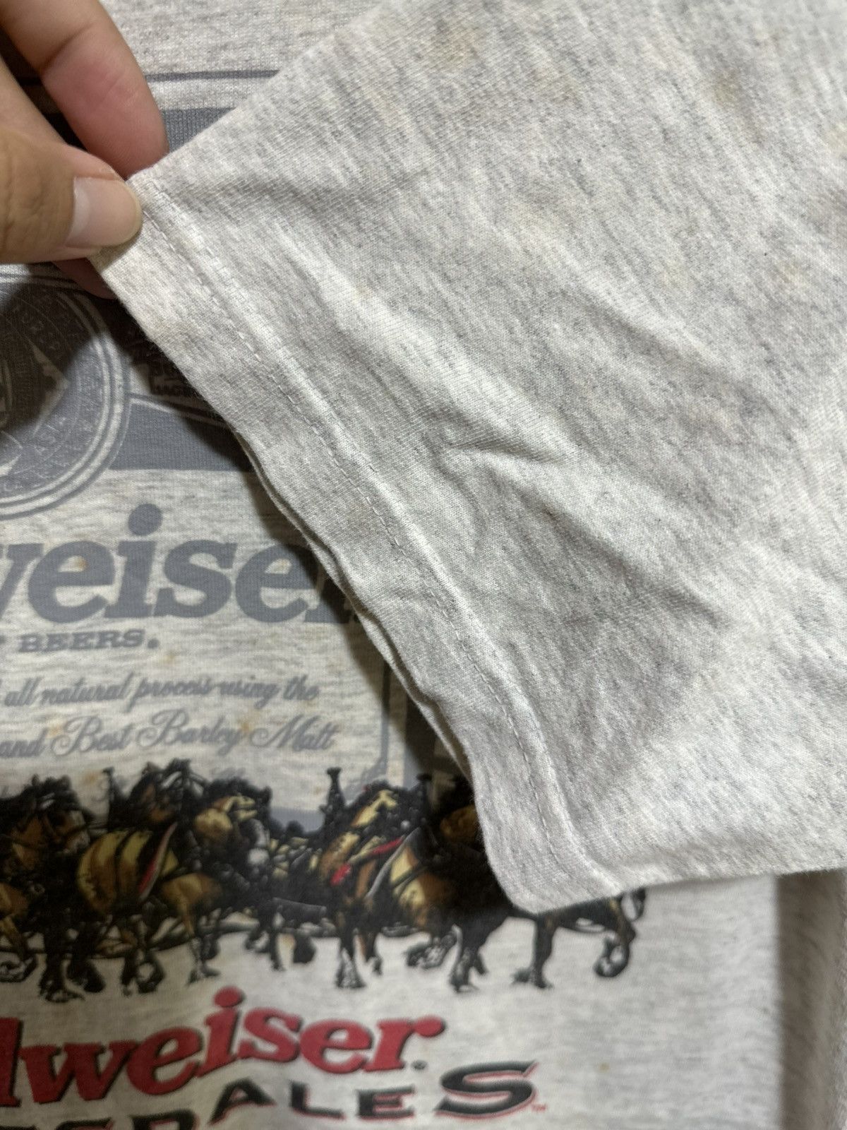 Budweiser × Vintage Vintage Budweiser ClyDesdales Faded Tee Size US M / EU 48-50 / 2 - 4 Thumbnail