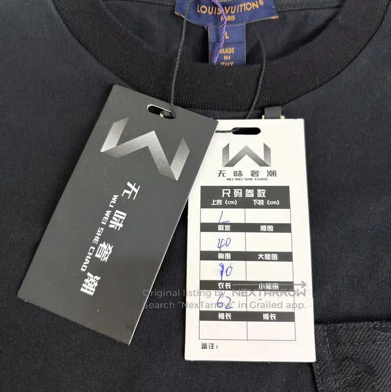 Louis Vuitton Louis Vuitton Black Cotton T. Size L / US 10 / IT 46 - 5 Thumbnail