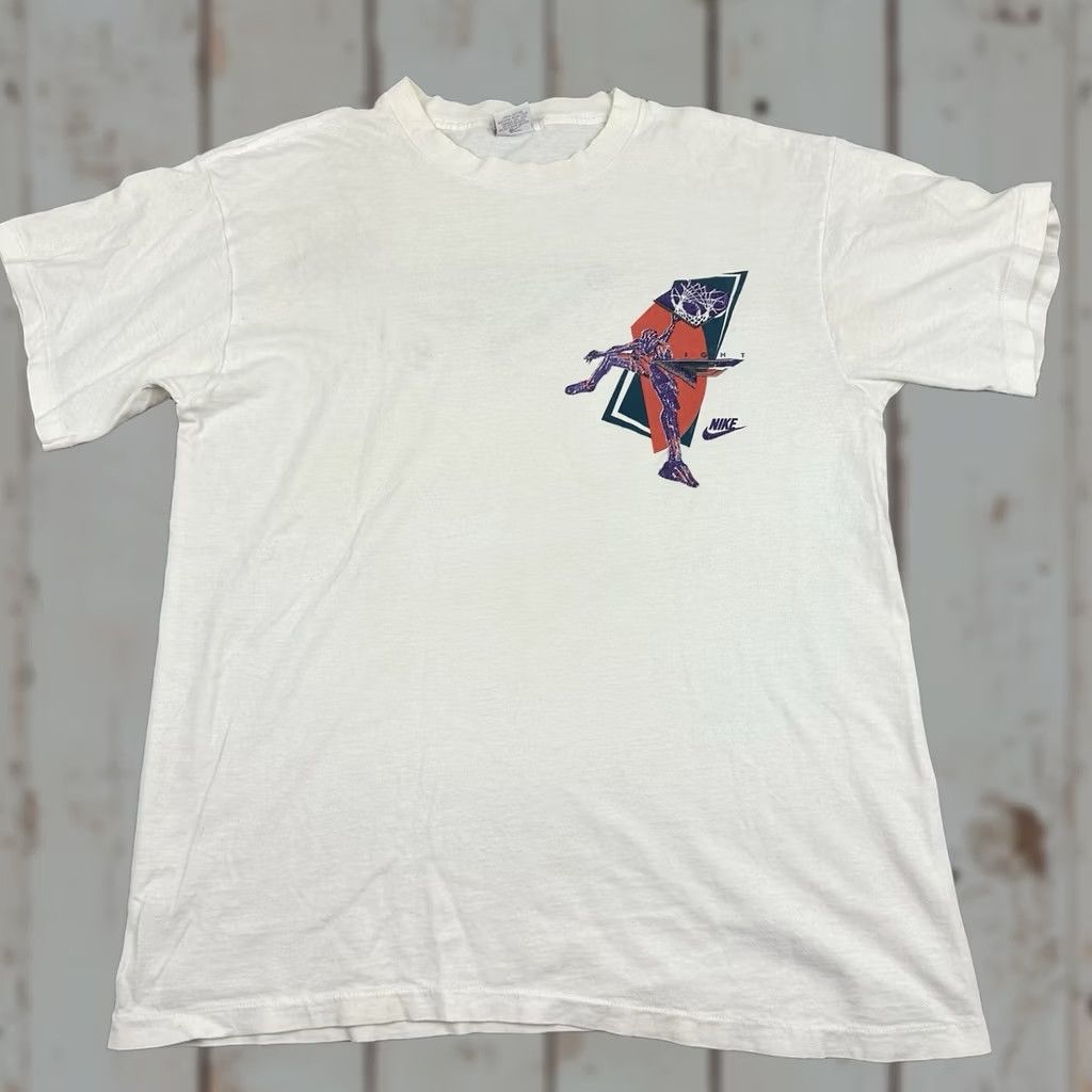 Nike Vintage Nike Shirt XL Men White Flight USA Tee Short Sleeve 80s Shirt Mens XL White USA Flight Nike Shirt Size US XL / EU 56 / 4 - 1 Thumbnail