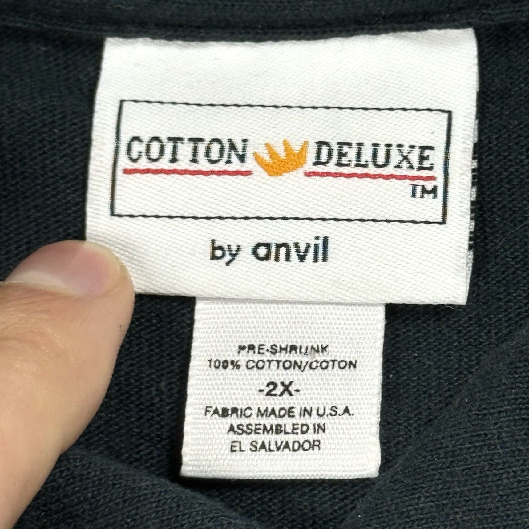 Anvil VTG TRAIL BOSS MOUNTAIN BIKING SHIRT USA Button-Down Polo 2XL Black Mens Organic Cotton Knit Embroidered Logo 90s 80s Vintage USA Theme Size US XXL / EU 58 / 5 - 5 Thumbnail