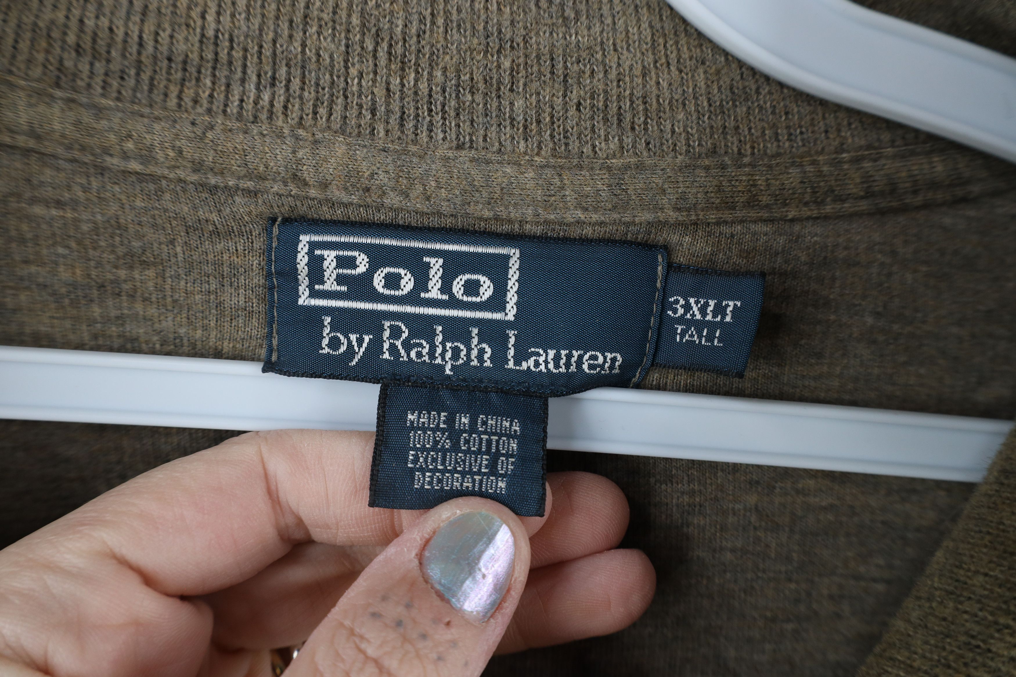 Ralph Lauren × Vintage Vintage 90s Ralph Lauren Knit Half Zip Pullover Sweater Size US XXL / EU 58 / 5 - 7 Thumbnail