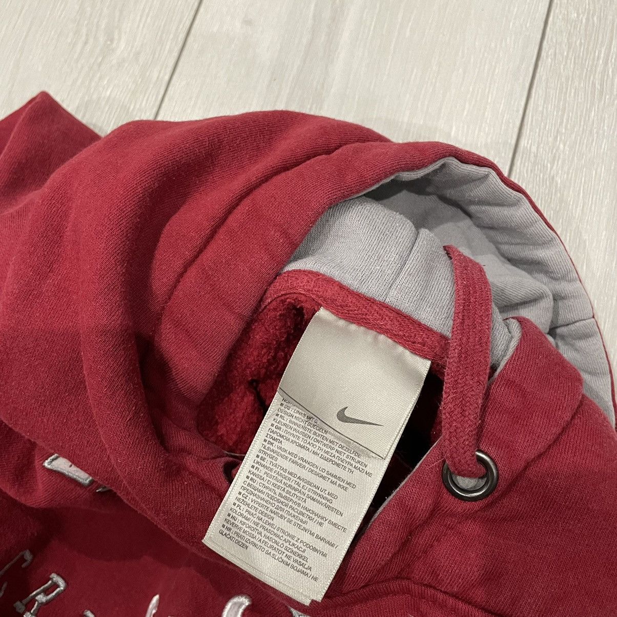 NCAA × Nike × Vintage Vintage 1990s Nike Embroidered University Of Alabama Hoodie Size US S / EU 44-46 / 1 - 4 Thumbnail