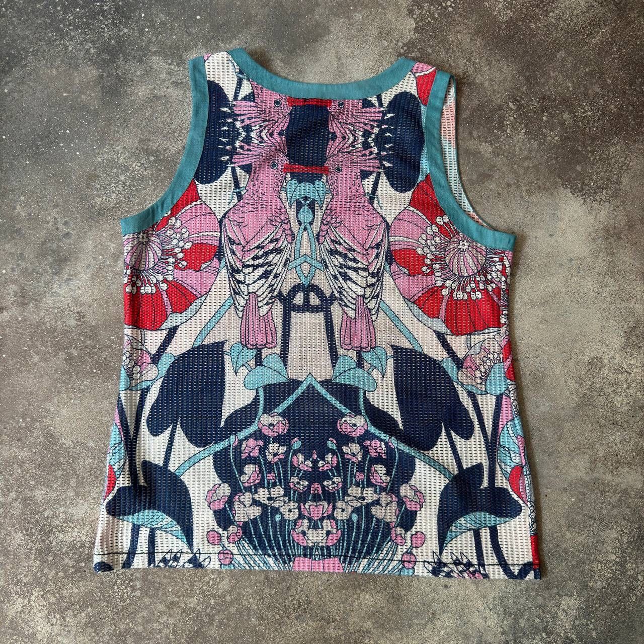 Custo Barcelona Custo Barcelona Y2K Vintage Floral Mesh Top Size M / US 6-8 / IT 42-44 - 7 Thumbnail