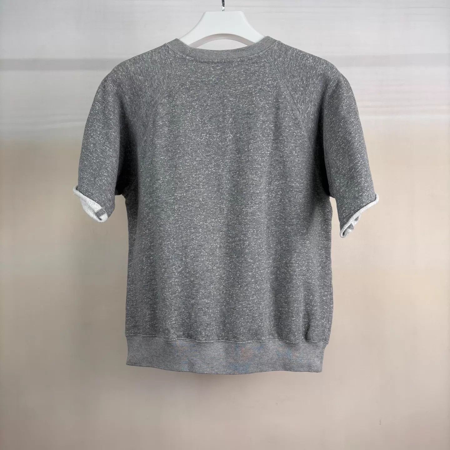 Dior Dior Gray Embroidered Logo Short-Sleeve Hoodie L Italian Made Size US L / EU 52-54 / 3 - 2 Thumbnail