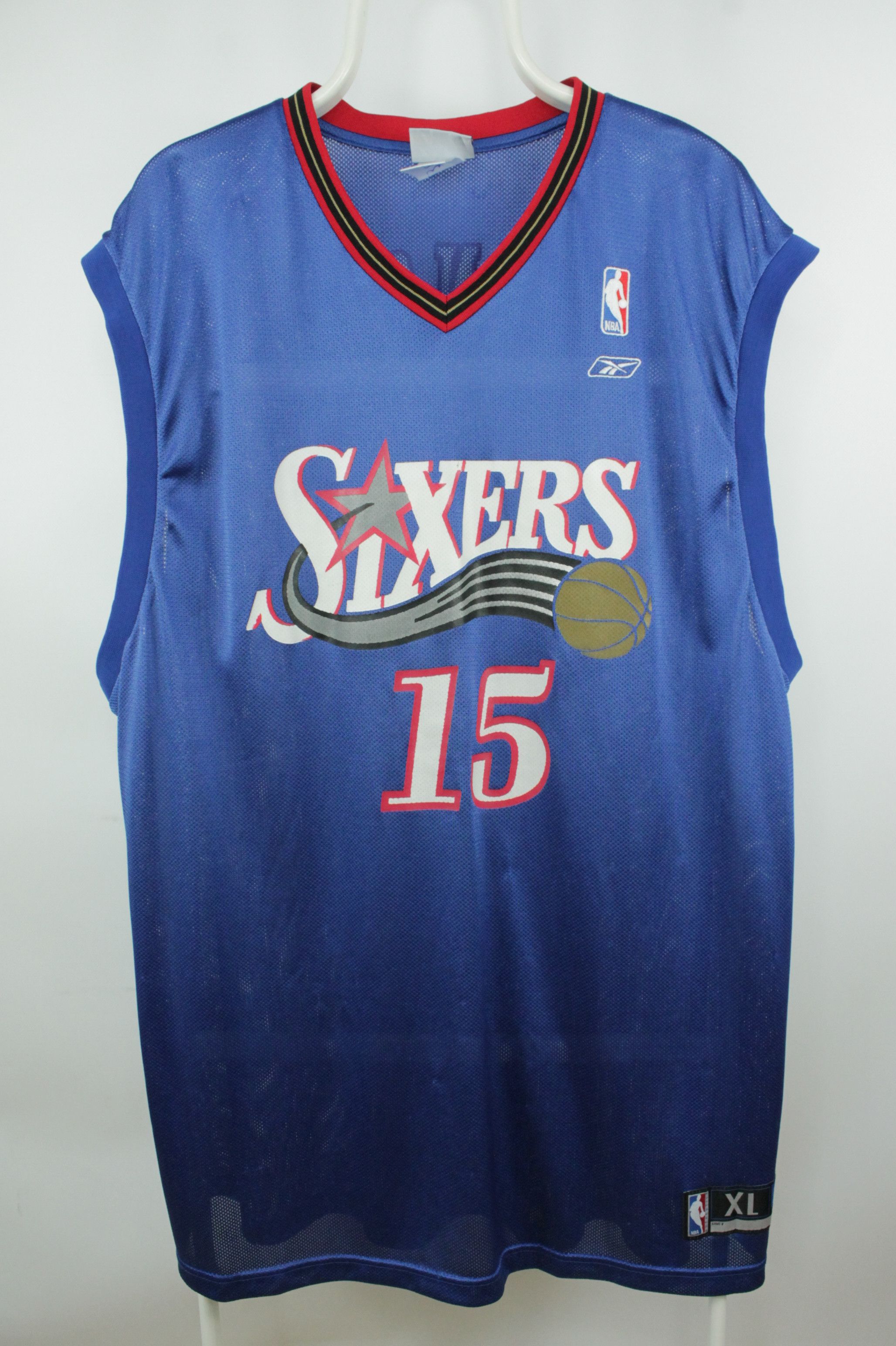 Reebok Vintage Reebok NBA Sixers #15 Dominguez Jersey Shirt Size US XL / EU 56 / 4 - 1 Thumbnail