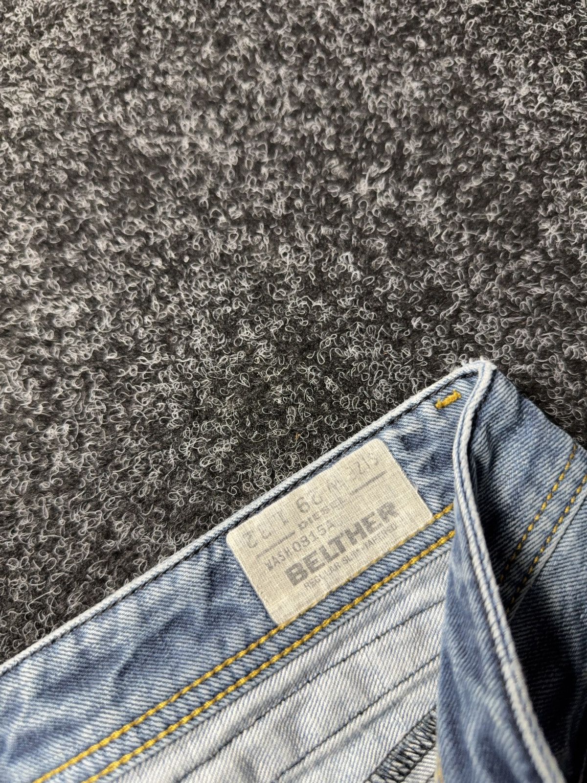 Diesel Luxury 00s Y2K Diesel Belther Straight Punk Rock Denim Jeans Size US 29 - 10 Thumbnail