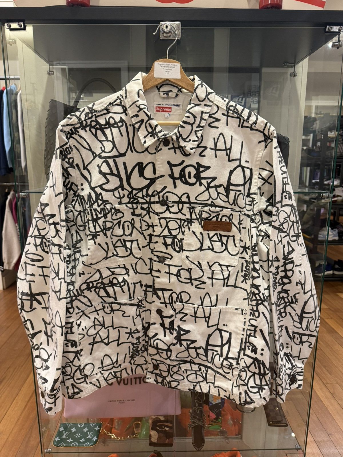 Comme des Garcons SHIRT × Supreme Supreme x CDG SHIRT Graffiti Canvas Chore Coat Size US L / EU 52-54 / 3 - 1 Thumbnail