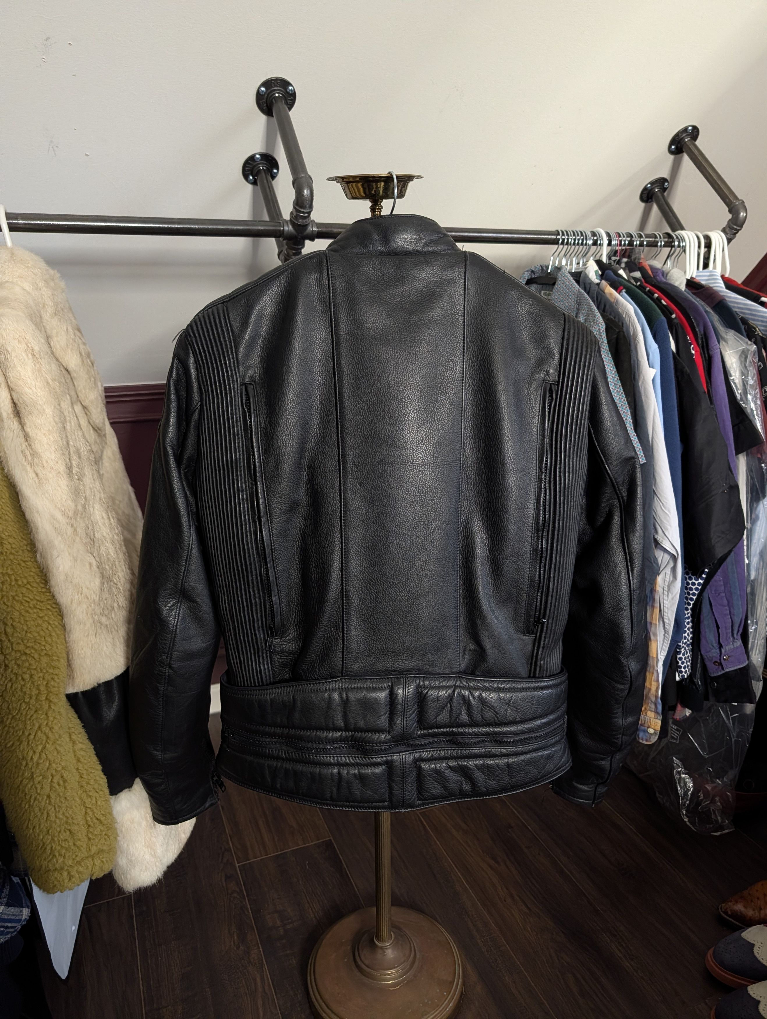 FirstGear Leather padded Thermolite lining armored moto jacket Size US XS / EU 42 / 0 - 7 Thumbnail