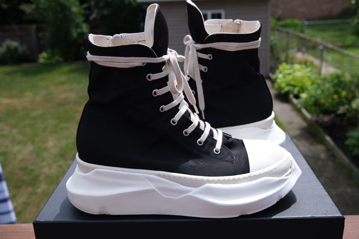 Rick Owens Rick Owen DRKSHDW Abstract High-Top Nylon Canvas Sneaker Size US 10 / EU 43 - 5 Thumbnail