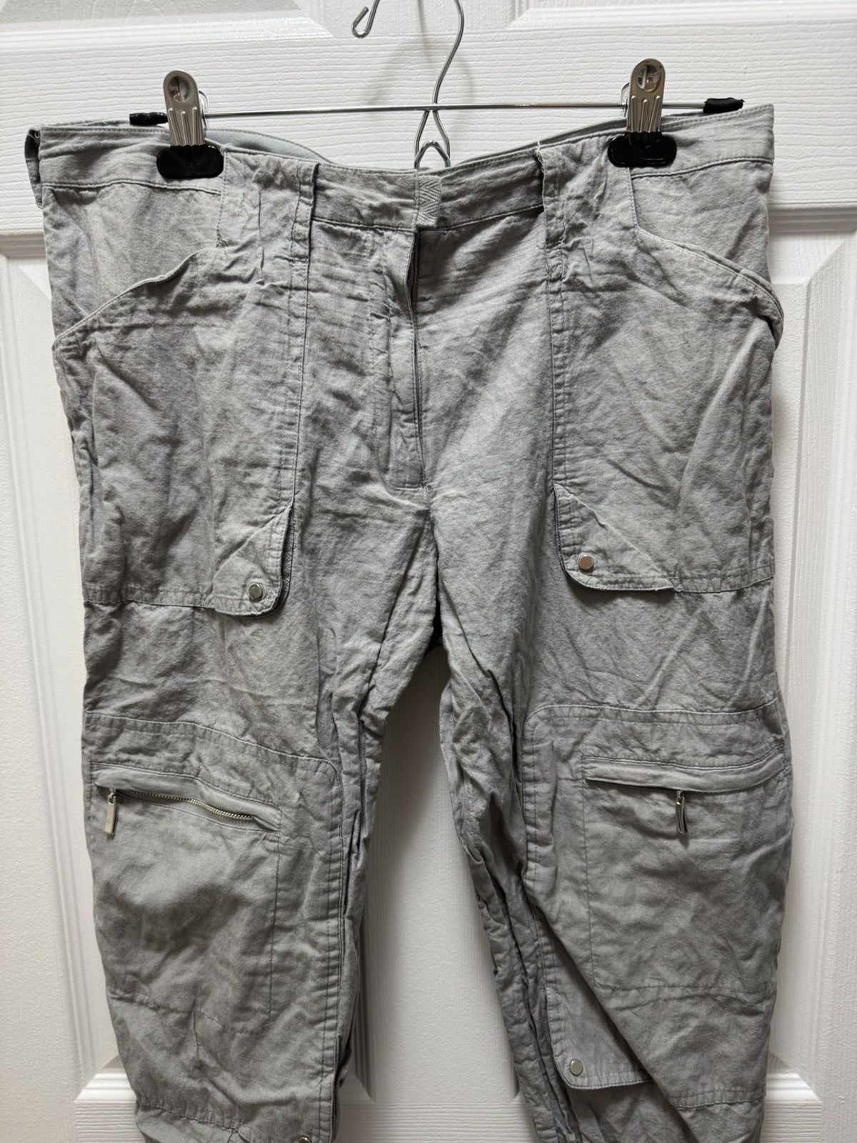 Vintage Spaner Double Knee Metalic Accent Grey Streetwear Pants Size US 30 / EU 46 - 1 Thumbnail