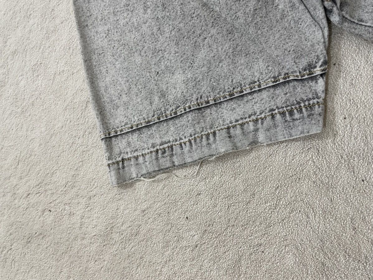 Le Grande Bleu (L.G.B.) 00s intheattic Washed Grey Denim Text Print Distressed poem Size US L / EU 52-54 / 3 - 7 Thumbnail