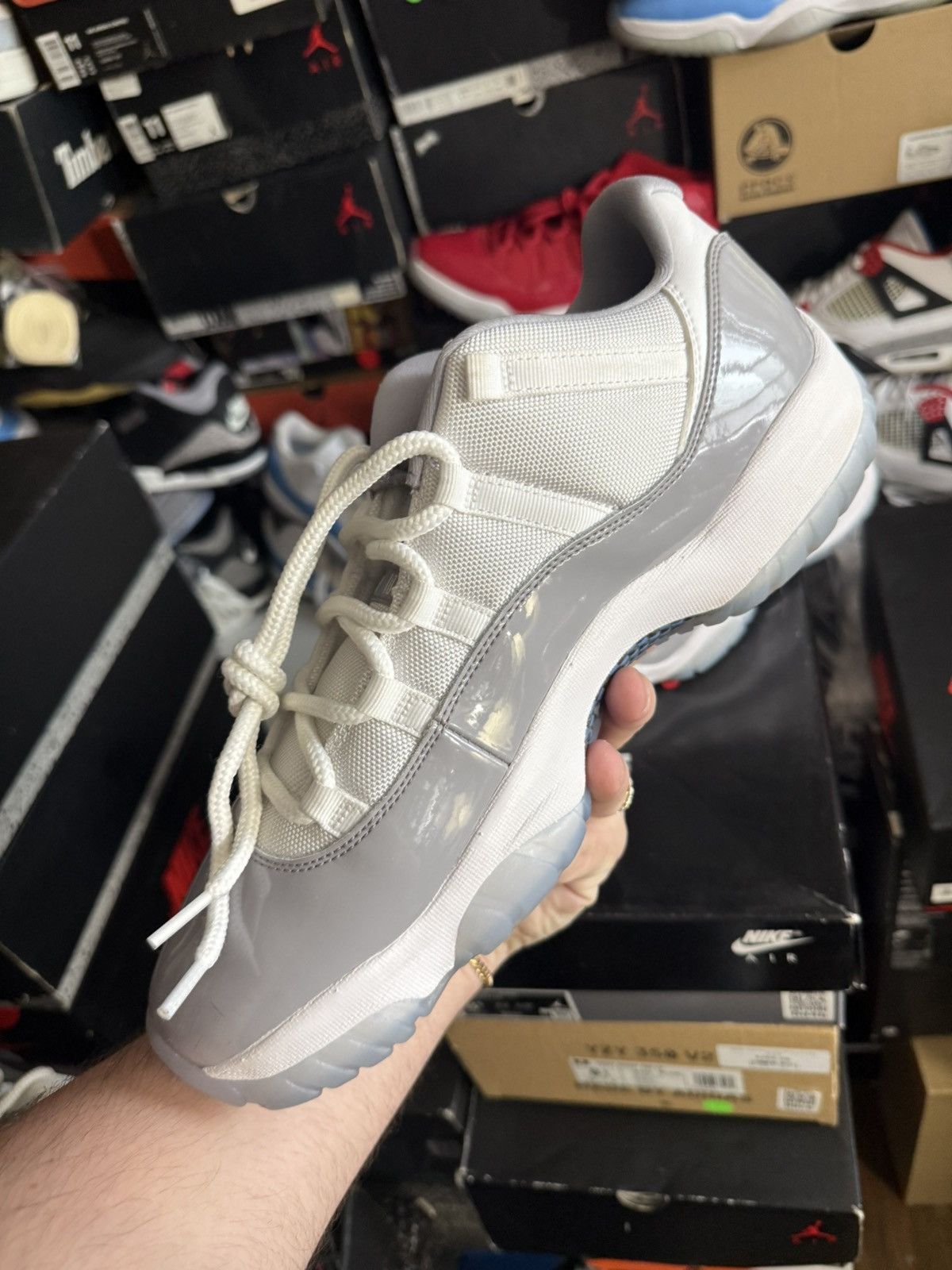 Jordan Brand Jordan retro 11 low grey cement sz 13 Size US 13 / EU 46 - 3 Thumbnail