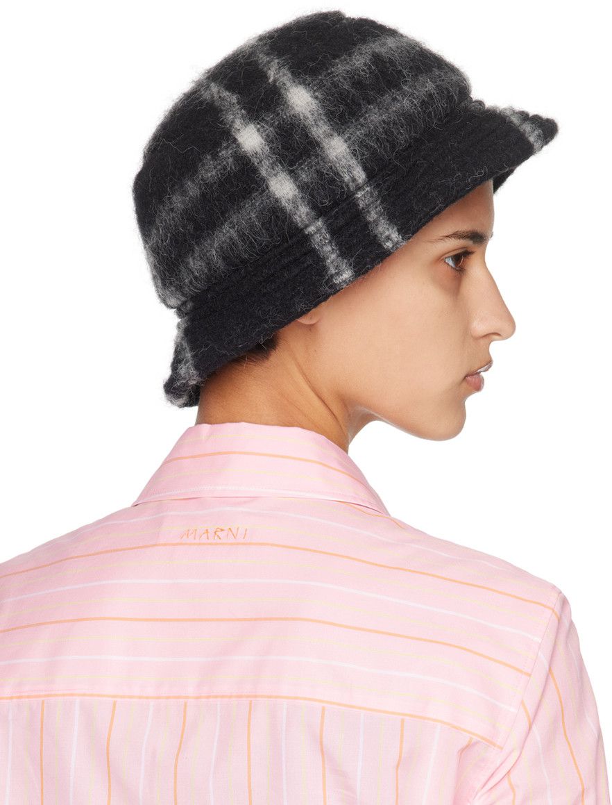Marni o1y0225 Size : L / Cap / Hat in White/Black Size ONE SIZE - 3 Thumbnail