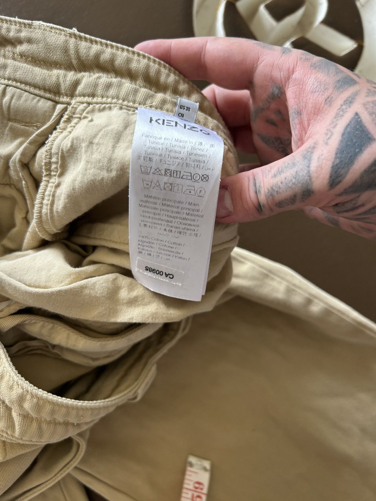 Kenzo Kenzo Khaki Casual Pants With Multi button closure Size US 30 / EU 46 - 7 Thumbnail