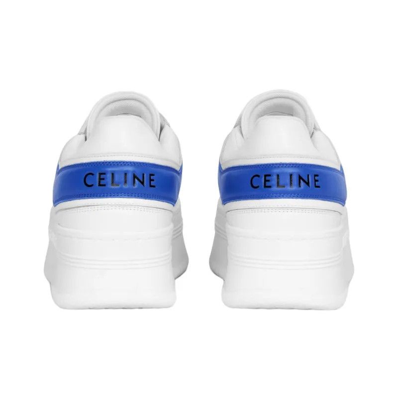 Celine o1bcso1str0824 Sneakers With Wedge Calfskin in Optic White Size US 4 / IT 34 - 4 Thumbnail