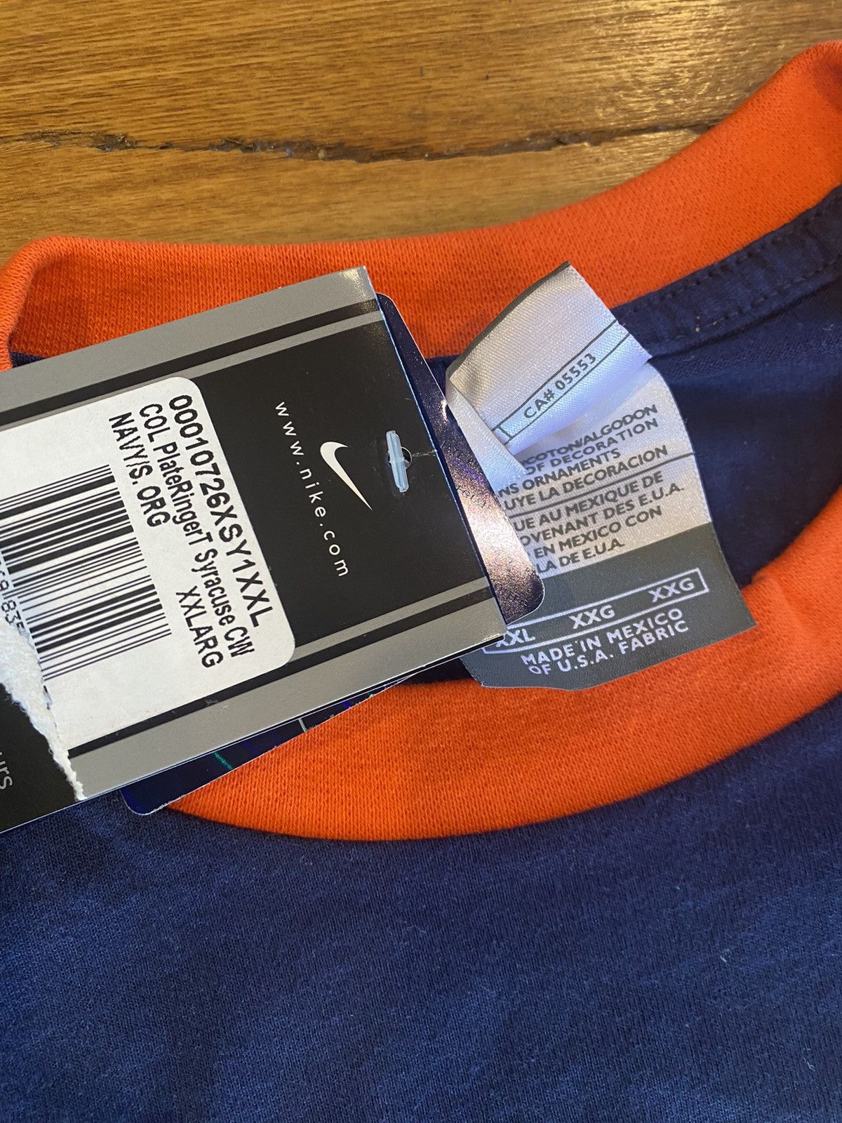 Nike Xxl Y2K Syracuse Orangeman Heavyweight Tshirt Size US XXL / EU 58 / 5 - 6 Thumbnail