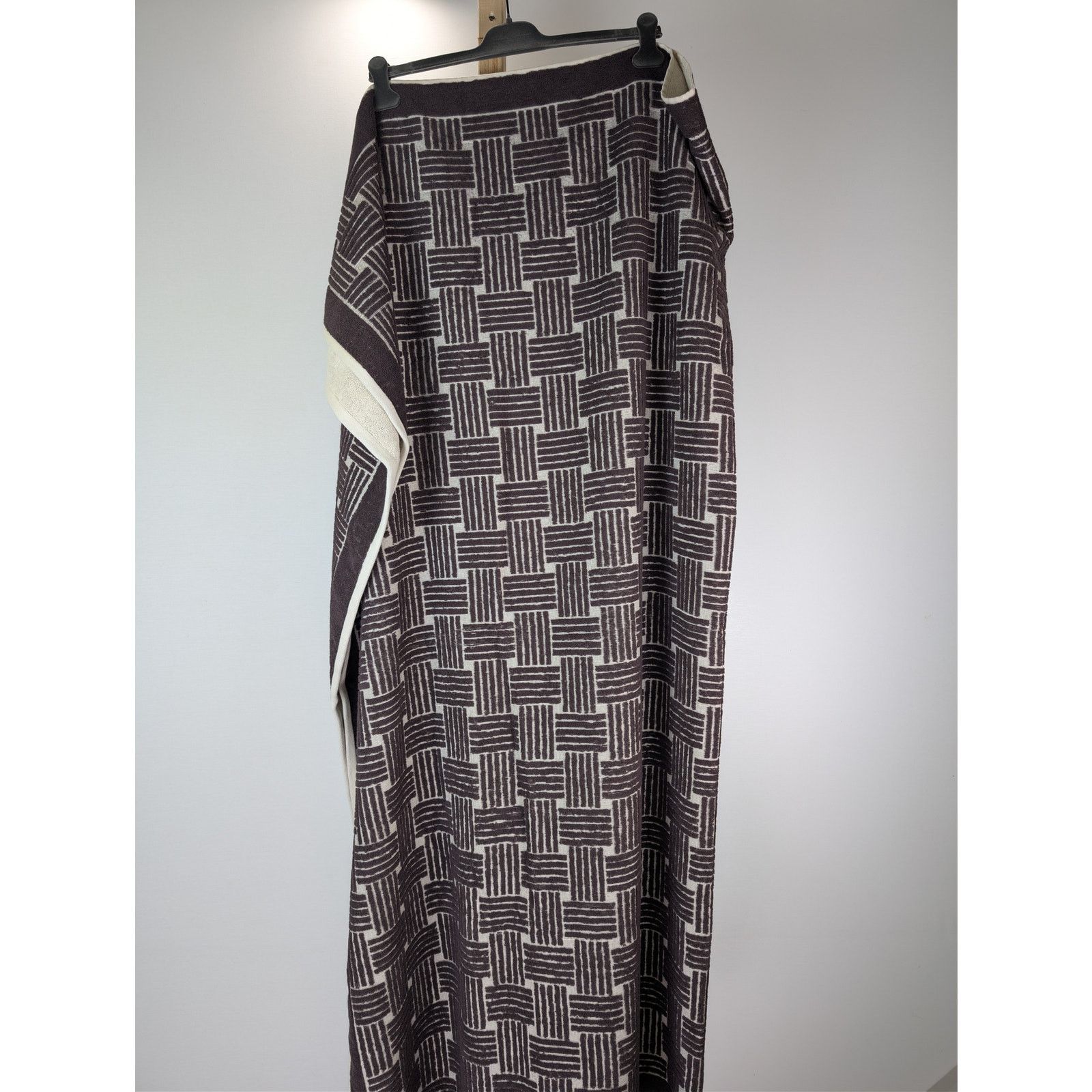 Bottega Veneta o1rshd1 Size:OS / Intreccio Jacquard Beach Towel Cream/Brown Size ONE SIZE - 1 Thumbnail
