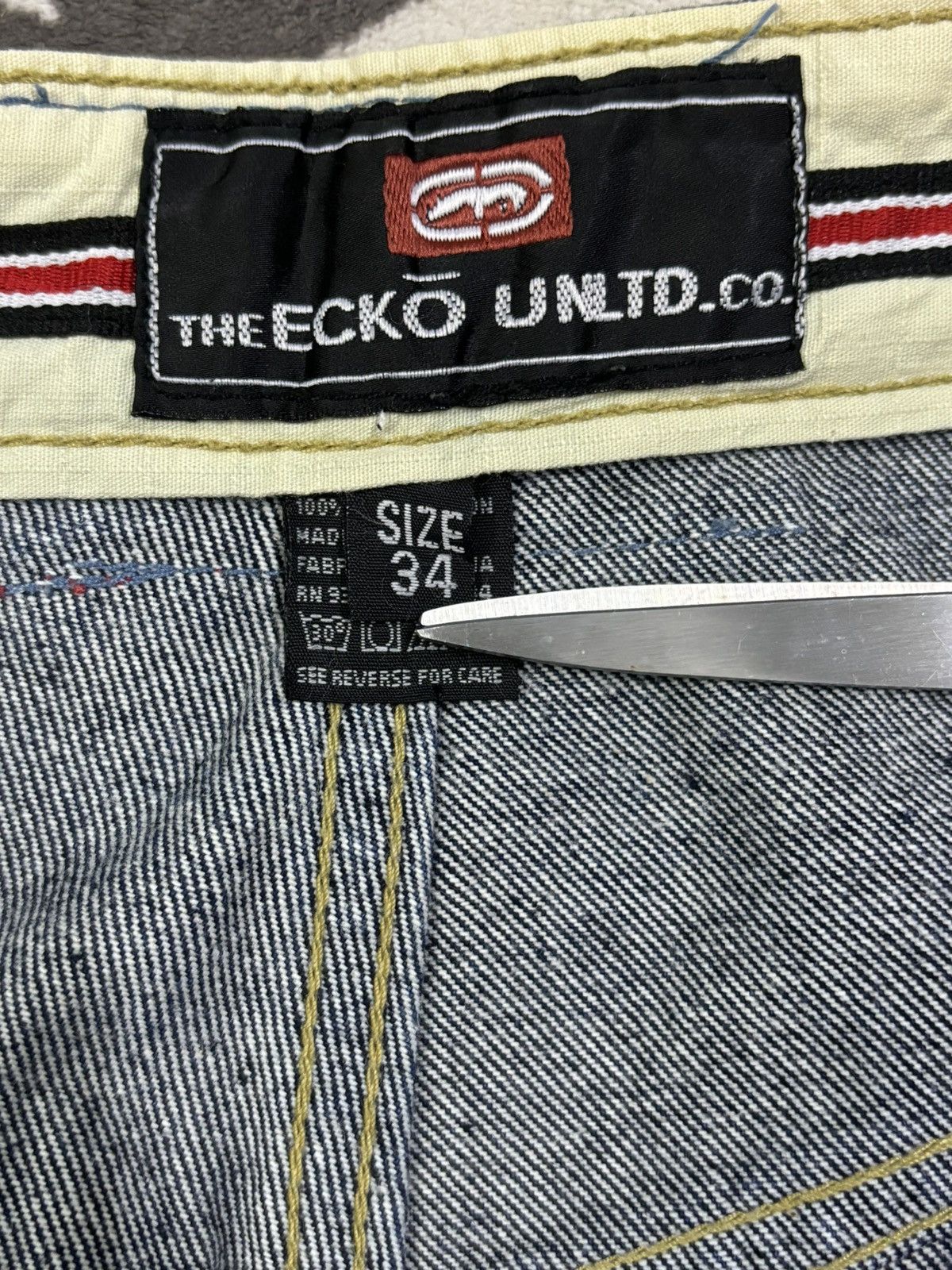 Ecko Unltd. Vintage Ecko Unltd Embroidered Logo Baggy Carpenter Jeans Size US 34 / EU 50 - 24 Thumbnail