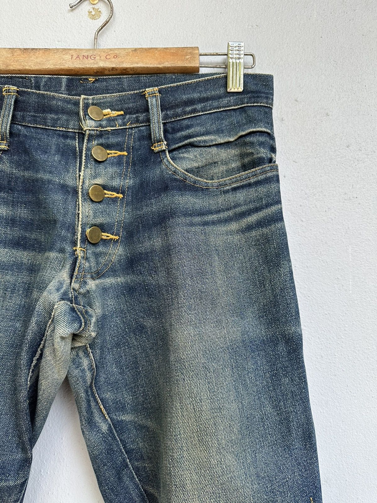 Christopher Nemeth Vintage Nemeth Distressed Biker Jeans Size US 31 - 9 Thumbnail