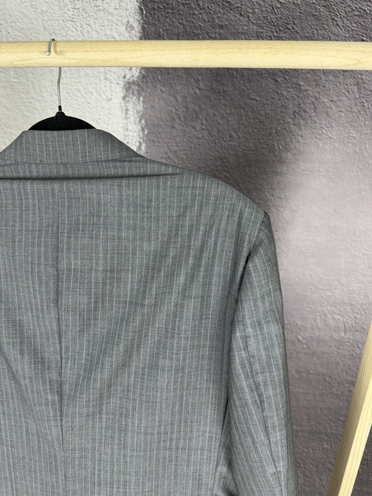 Burberry Burberry London wool silk striped grey 2 pcs suit 3 button Size 46R - 12 Thumbnail