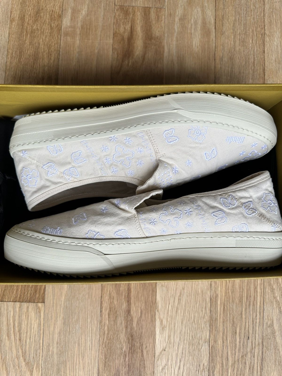 Rhude Rhude Slip On Sneaker Sz13 white/0377 Size US 13 / EU 46 - 1 Thumbnail