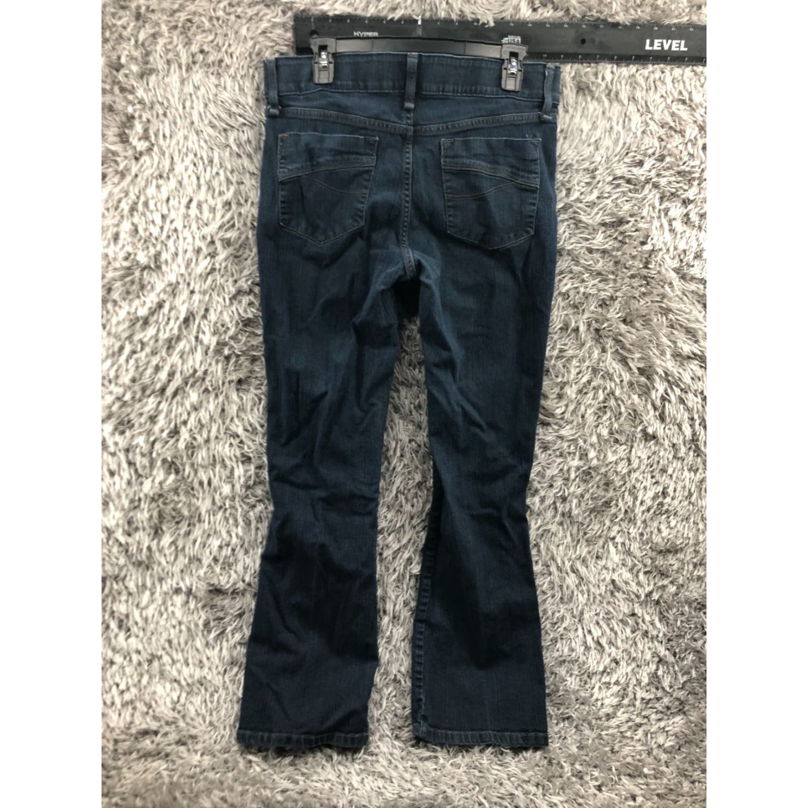 Lee Lee Jeans Bootcut Jeans 12 Womens Dark Wash Stretch Size 34" / US 12 / IT 48 - 5 Thumbnail