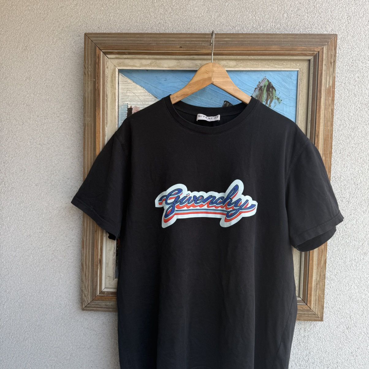 Givenchy Black Oversized Paris Vintage T-Shirt