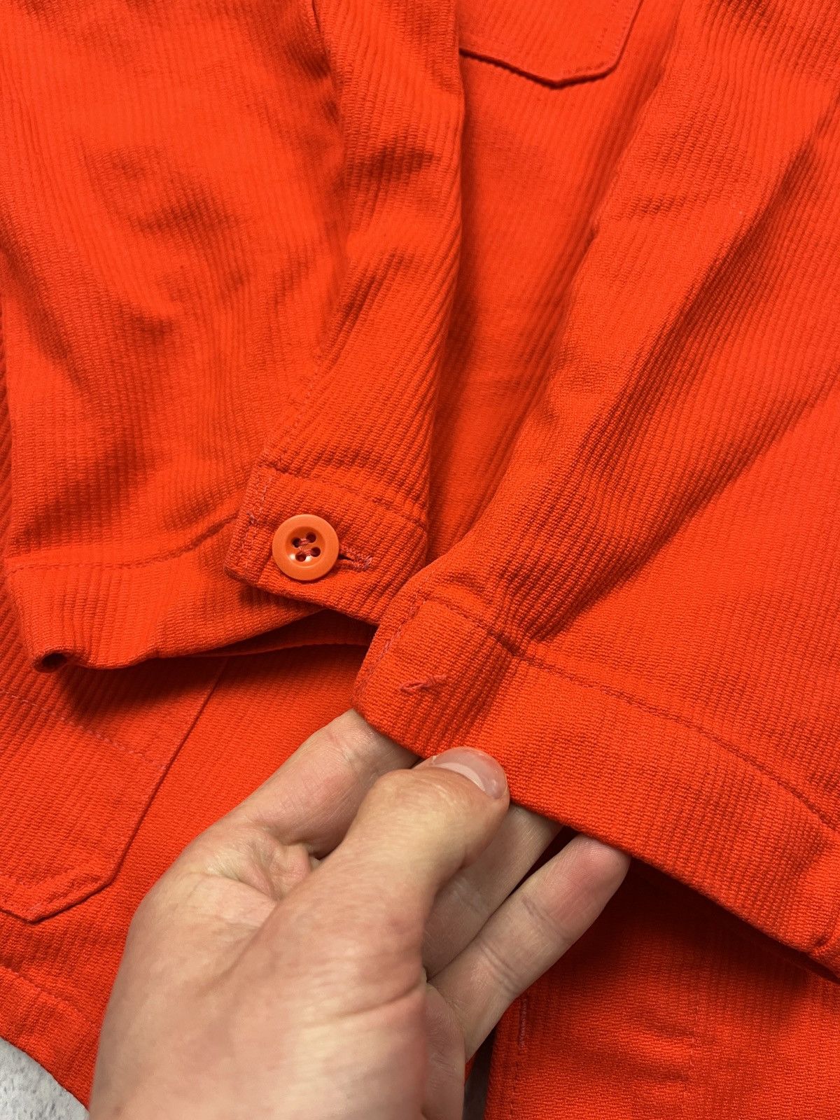 Le Laboureur Vintage 90’s Streule’s German Workwear Chore Jacket Orange Size US L / EU 52-54 / 3 - 17 Thumbnail
