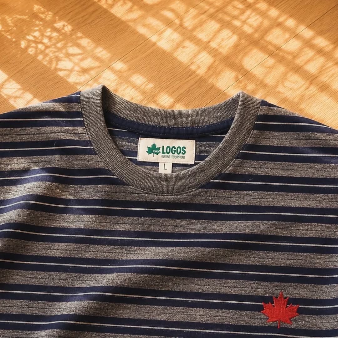 Japanese Brand LOGOS Outing Equipment Tee Shirt Original ( L ) Size US L / EU 52-54 / 3 - 2 Thumbnail