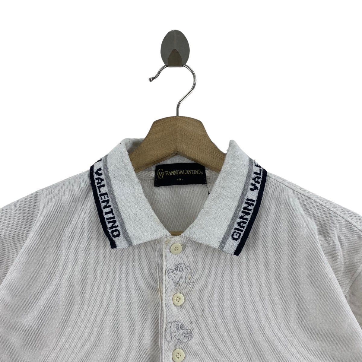 Gianni Valentino × Valentino GIANNI VALENTINO ITALY Embroidered Logo Pocket Button Up Size US M / EU 48-50 / 2 - 3 Thumbnail