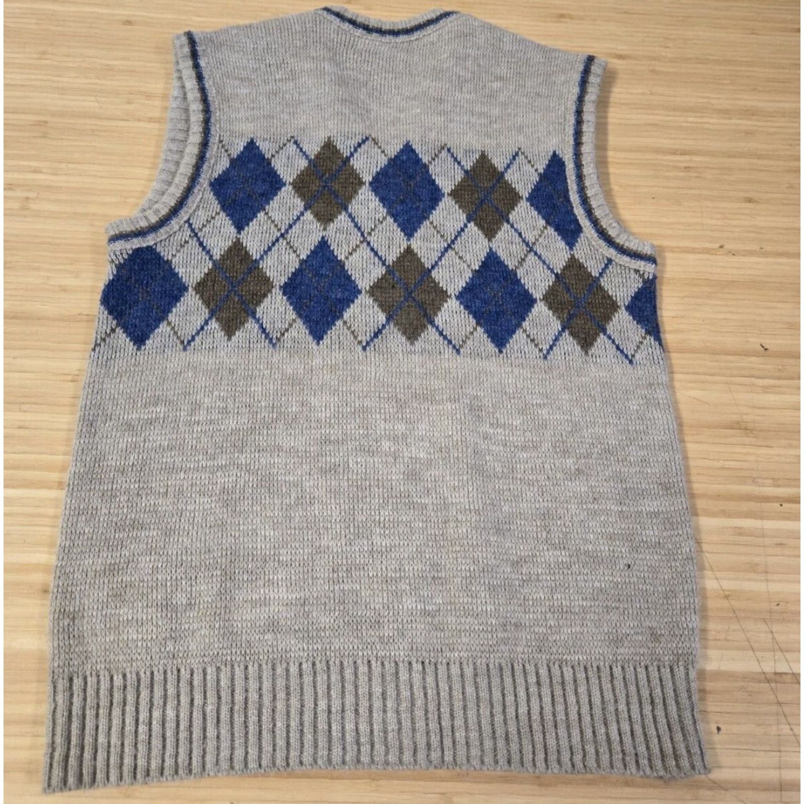 Vintage VINTAGE Le Tigre Sweater Vest Shirt 16-18 Adult Large Brown 80s Made In USA Mens Size US L / EU 52-54 / 3 - 4 Thumbnail