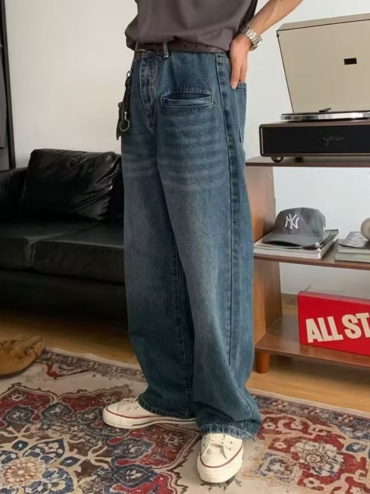 Japanese Brand × Jean Harajuku Vintage Loose Denim Size US 31 - 2 Thumbnail