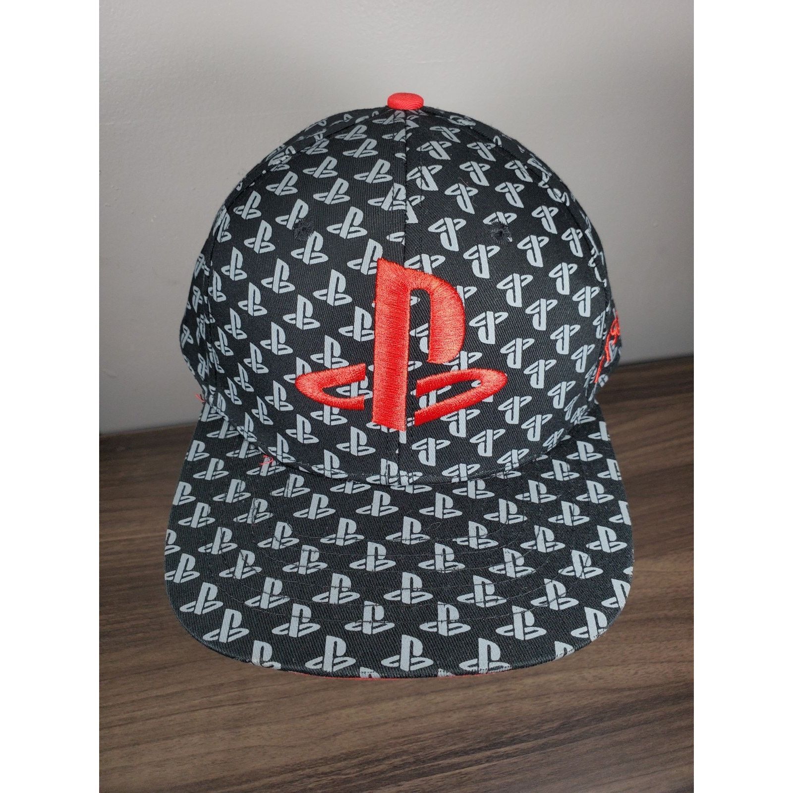 Playstation PlayStation Logo All Over Print Snapback Cap Think Geek Hat Size ONE SIZE - 2 Thumbnail