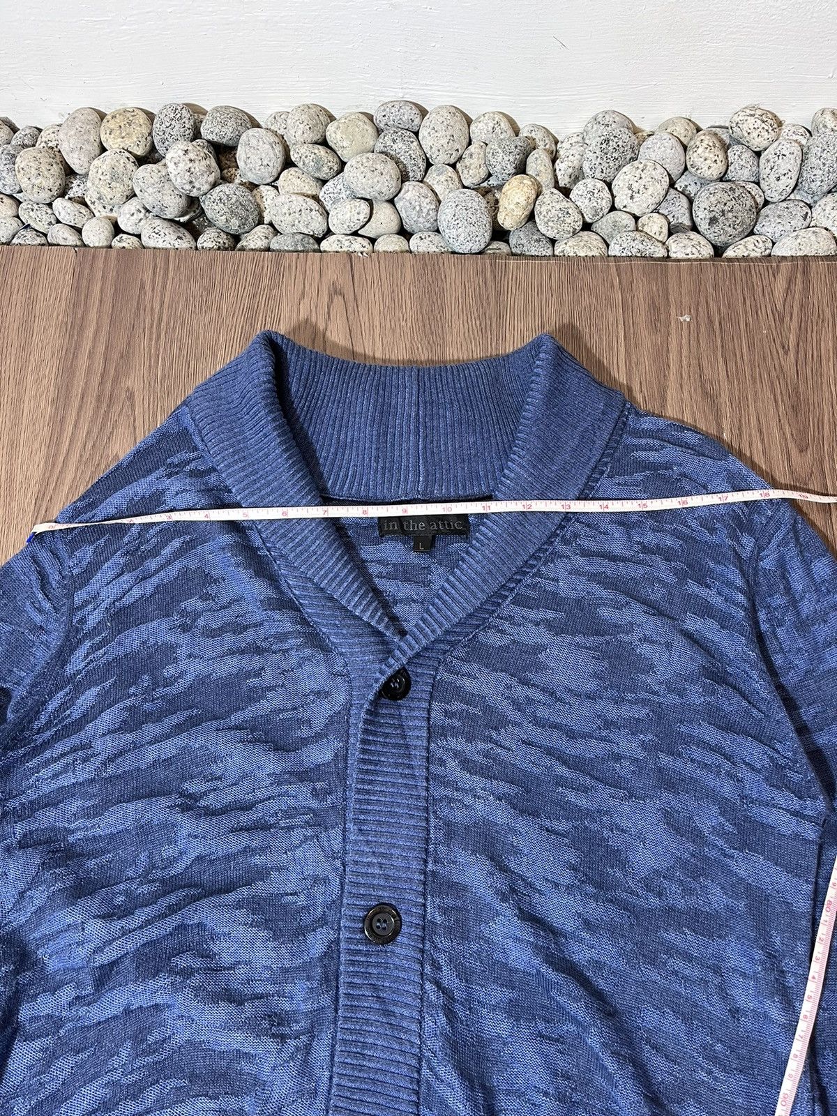In The Attic In The Attic Blue Camouflage Cardigan Size US L / EU 52-54 / 3 - 12 Thumbnail