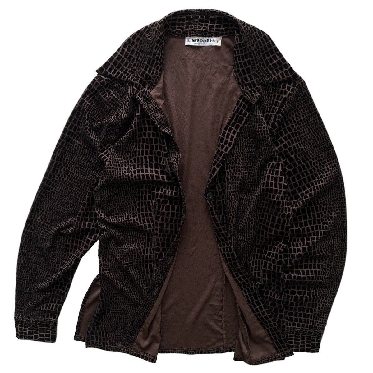 Other NARACAMICIE ALL-OVER DESIGN VELVET BURNOUT SHIRT Size M / US 6-8 / IT 42-44 - 4 Thumbnail