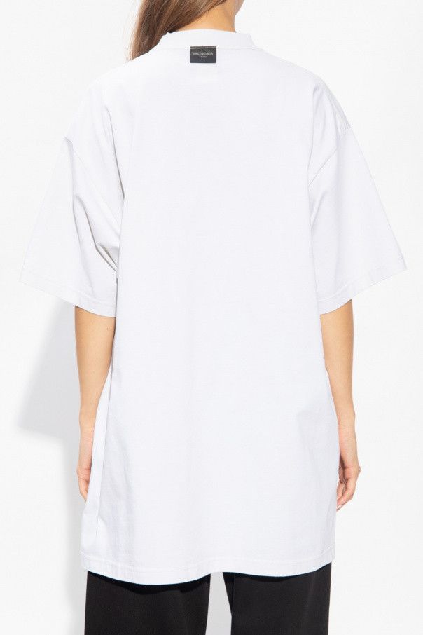 Balenciaga o1srvl11e1224 Unisex Inside Out T-Shirt in White Size XL / US 12-14 / IT 48-50 - 4 Thumbnail