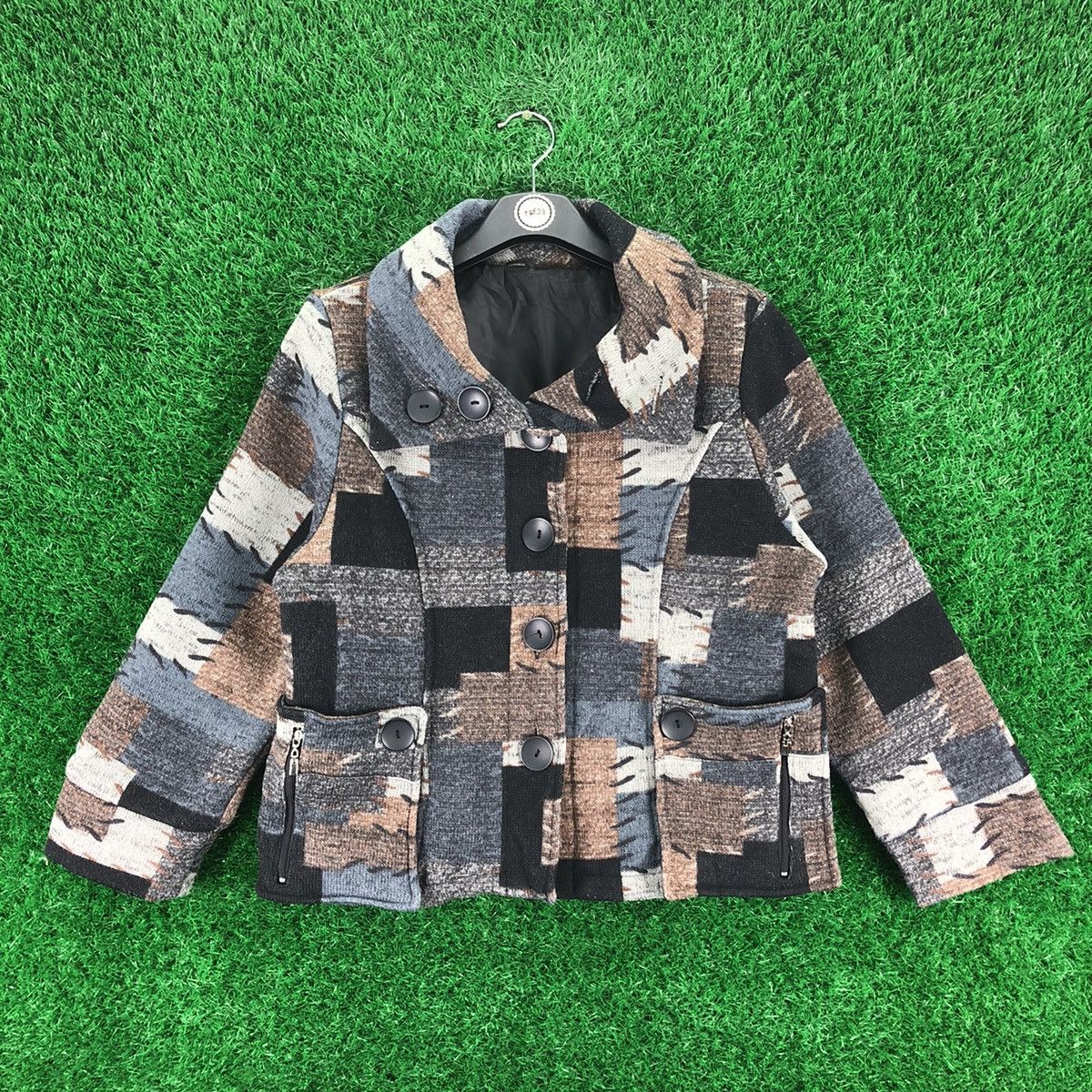 Vintage Vintage Patchwork Printed Jacket by VIATE Size US S / EU 44-46 / 1 - 1 Thumbnail