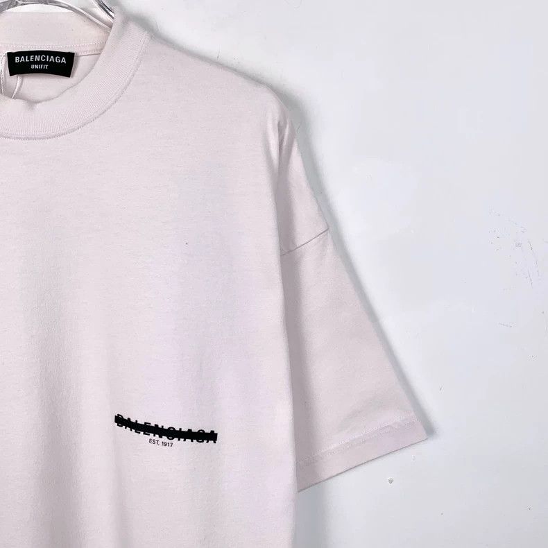 Other Balenciaga White logo crewneck cotton short sleeve T-shirt Size US L / EU 52-54 / 3 - 3 Thumbnail